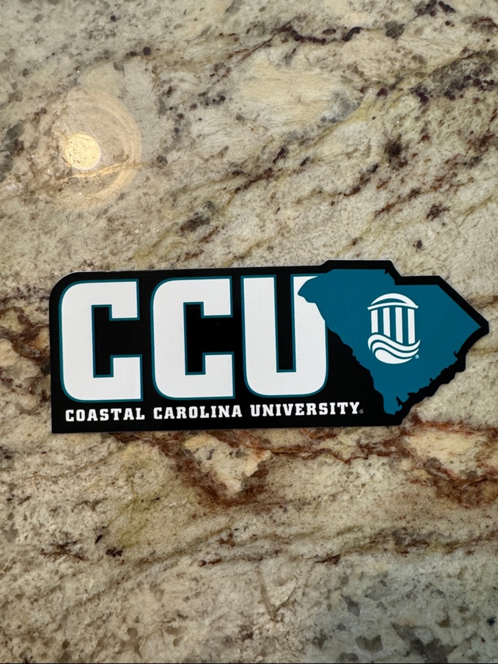 CCU Coastal Carolina University Decal - Teal & Black